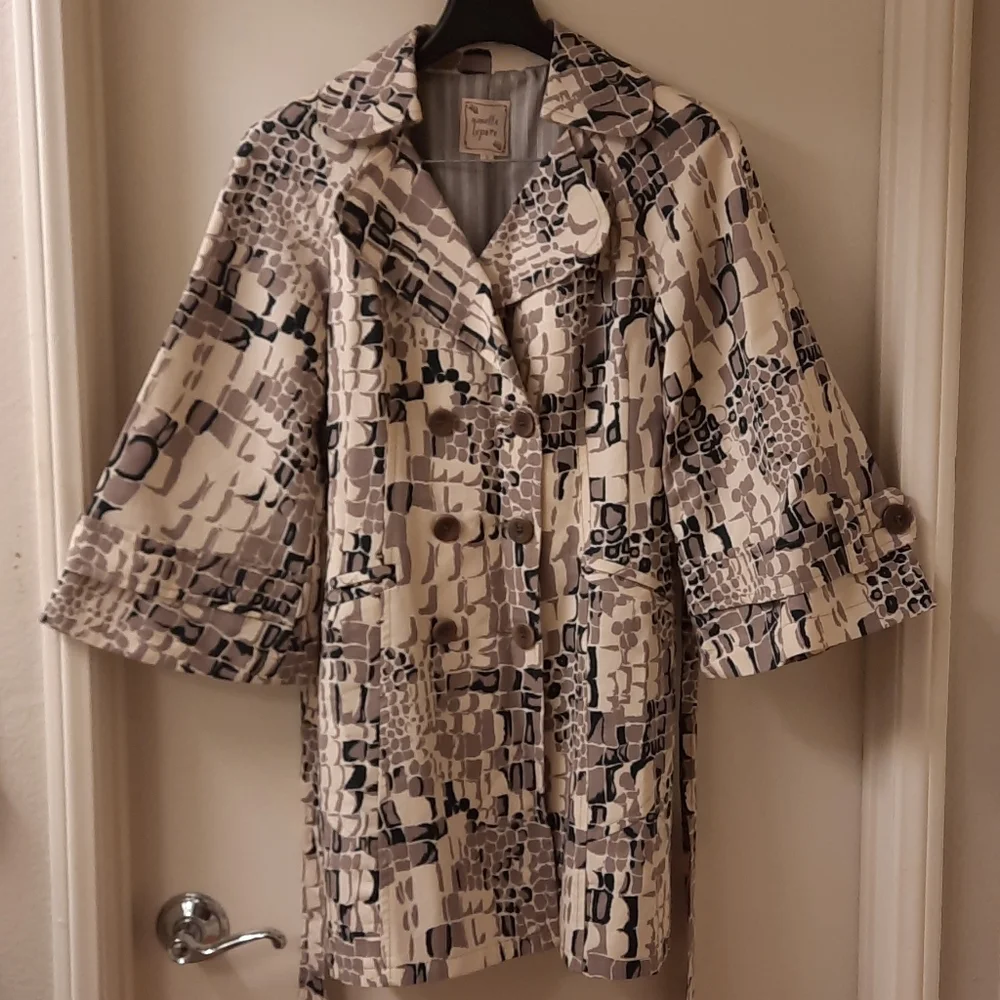 Nanette Lepore 'Racy Croc' Trench Coat